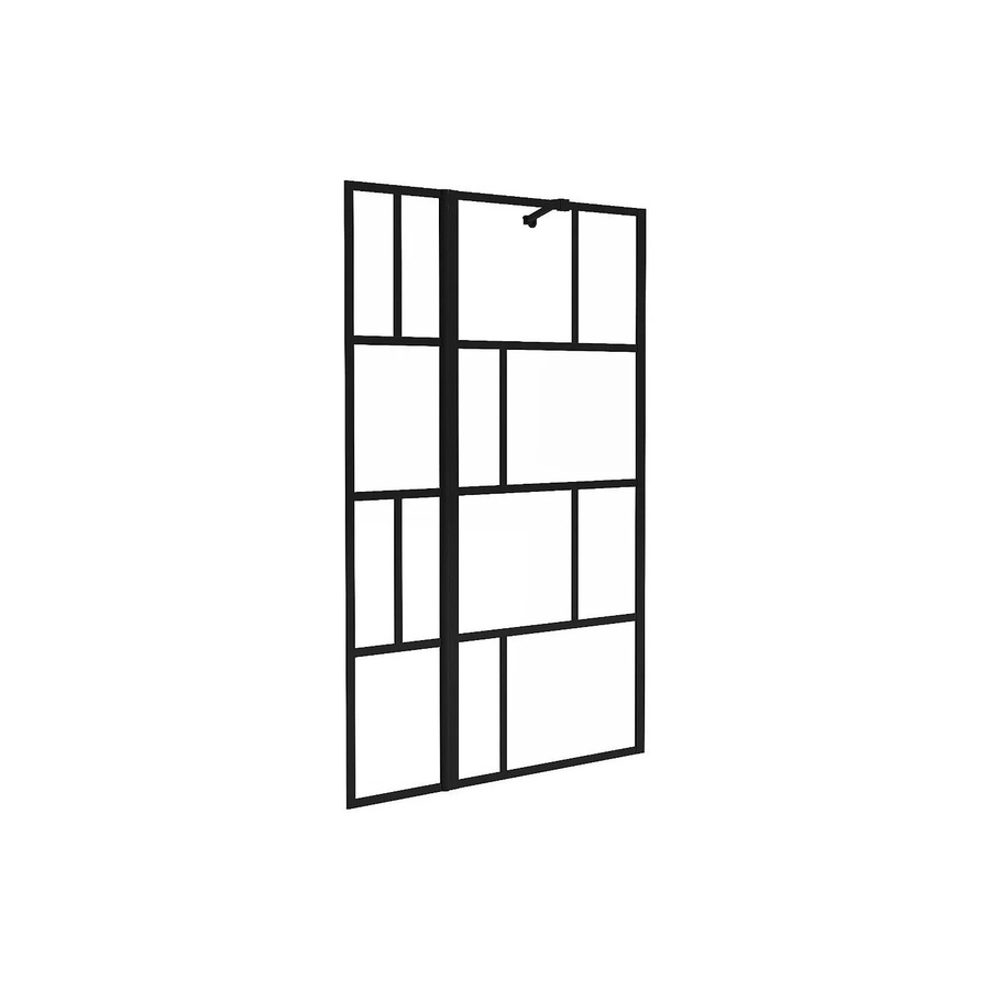 Duschabtrennung Obelini Schwarz Breite: 100 cm - Bild 2
