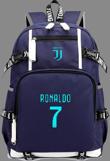 3-teiliges Schulrucksack-Set in Blau aus Oxford-Stoff mit Schultasche und Federmäppchen - Bild 1