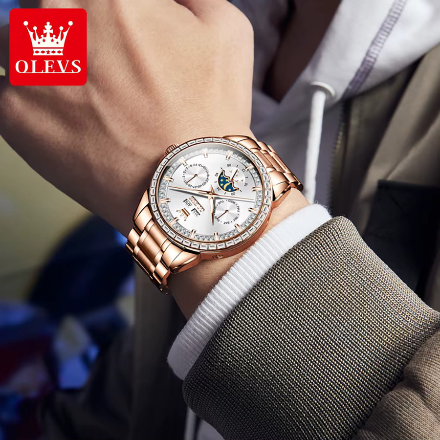 OLEVS Armbanduhr, Automatik, Edelstahl, Herren - Bild 2