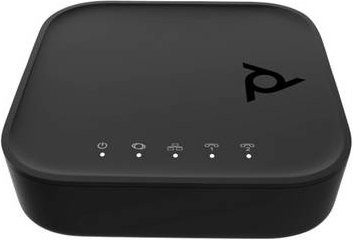 HP Poly ATA 402 2FXS Voice VoIP Adapter Konferenztelefon Basisstation Schwarz - Bild 1