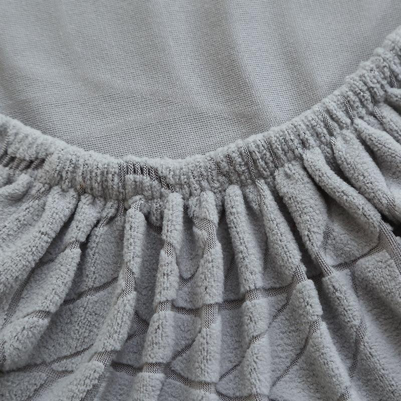 Einfarbiger Jacquard Stuhlbezug aus Spandex für Esszimmerstühle - Bild 1