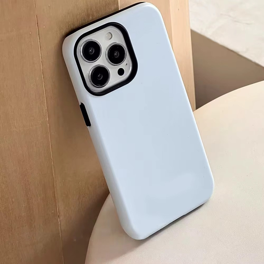 FIG Luxus Handyhülle mit Doppelschicht-Rückseite für iPhone 17 16 15 14 13 12 11 Pro Max Plus in Weiß - Bild 5