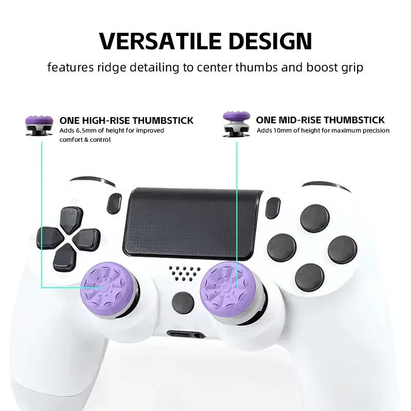 DATA FROG Freek Galaxy Daumengriffkappen für PS4, PS5, Xbox Series S und Xbox Series X in Schwarz - Bild 3