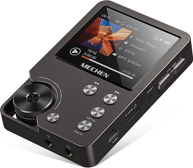 MECHEN-M30 HiFi MP3-Player in Schwarz mit 64 GB Speicherkarte und Erweiterbarkeit bis zu 256 GB - Bild 1