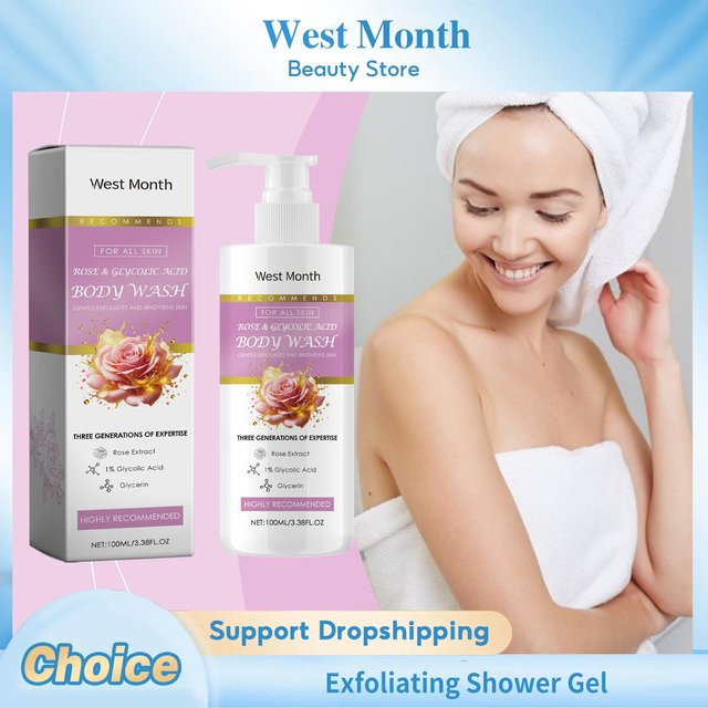 WEST MONTH Peeling-Duschgel, 100 ml, Körper - Bild 1