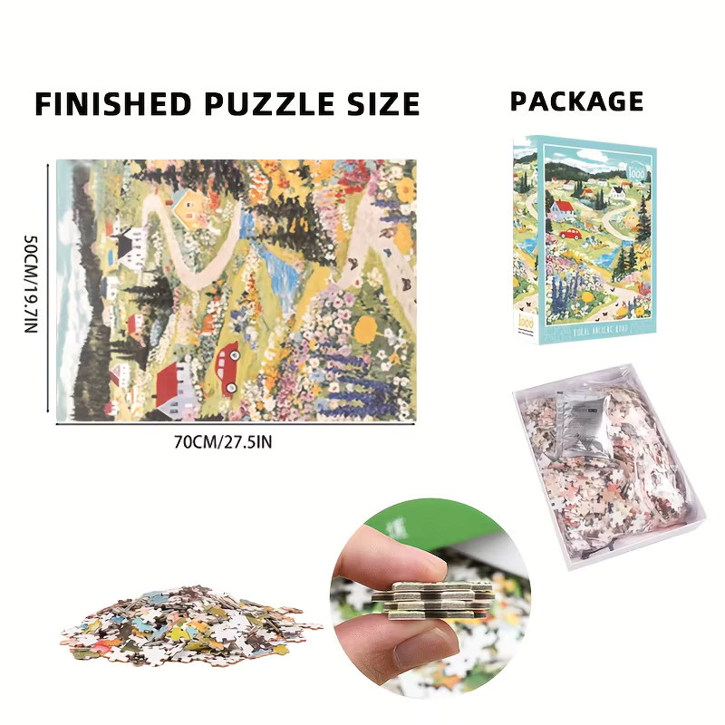 MaxRenard Landschaftspfad, Puzzle, 1.000 Teile, Natur, Bunt / Mehrfarbig - Bild 3