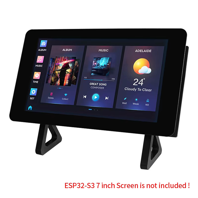 SHCHV Acrylgehäuse für ESP32-S3 mit 7-Zoll-Touch-Display, Gehäusehalterung in Transparent oder Schwarz - Bild 2
