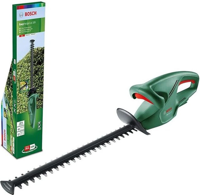 Bosch Akku-Heckenschere EasyHedgeCut 18-45 Solo in Grün/Schwarz mit elektronischem Anti-Blockier-System und Messerabdeckung - Bild 2