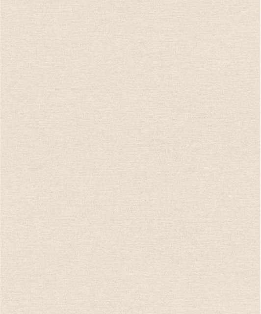 Schöner Wohnen Vliestapete Textiloptik Uni Beige/Sand, Breite: 0,53 m, Länge: 10,05 m - Bild 1