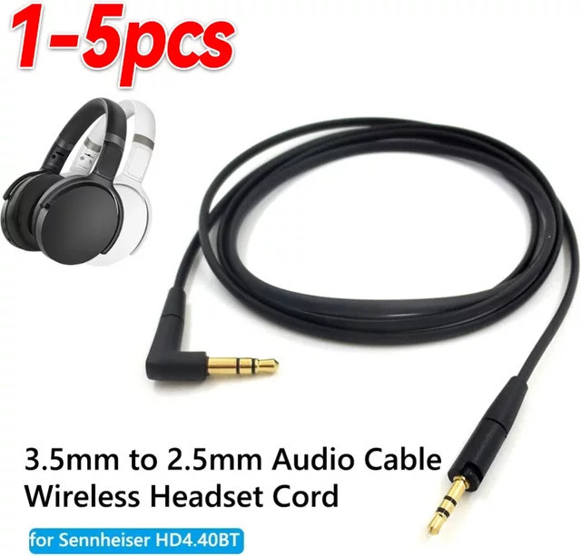 Sennheiser Ersatz Audiokabel für HD400S HD350BT HD450BT HD458BT HD4.40BT und MOMENTUM 3 in Schwarz - Bild 1