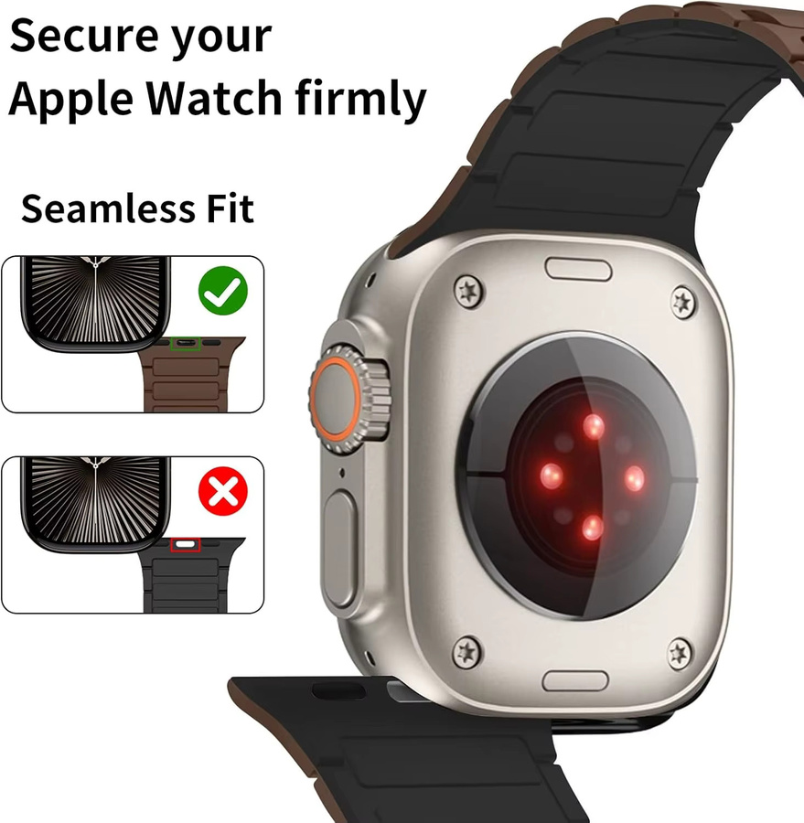 HUBANDE Uhrenarmband Silikon, Magnetisch - Bild 5