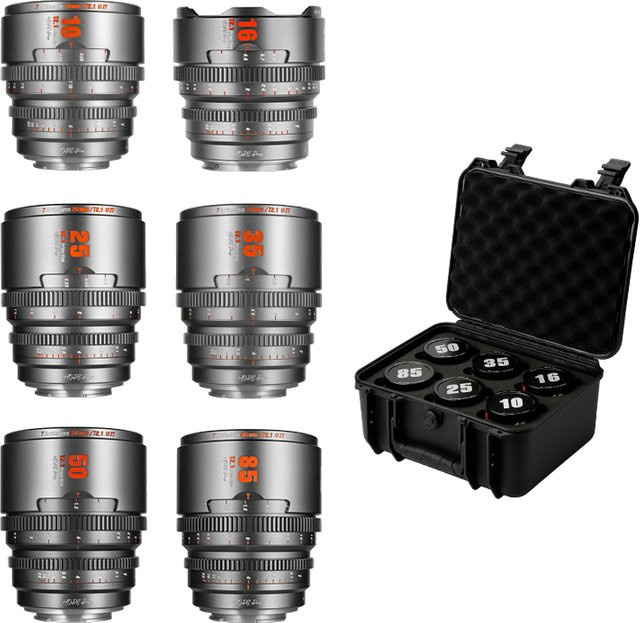 7artisans Hope Series MF Kinoobjektiv 16mm T2.1 S35 für Sony E Fujifilm M4/3 Canon RF in Schwarz oder Silber - Bild 1