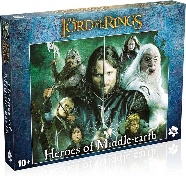 Winning Moves LOTR Heroes of Middle-earth Puzzle 1000 Teile - Bild 1