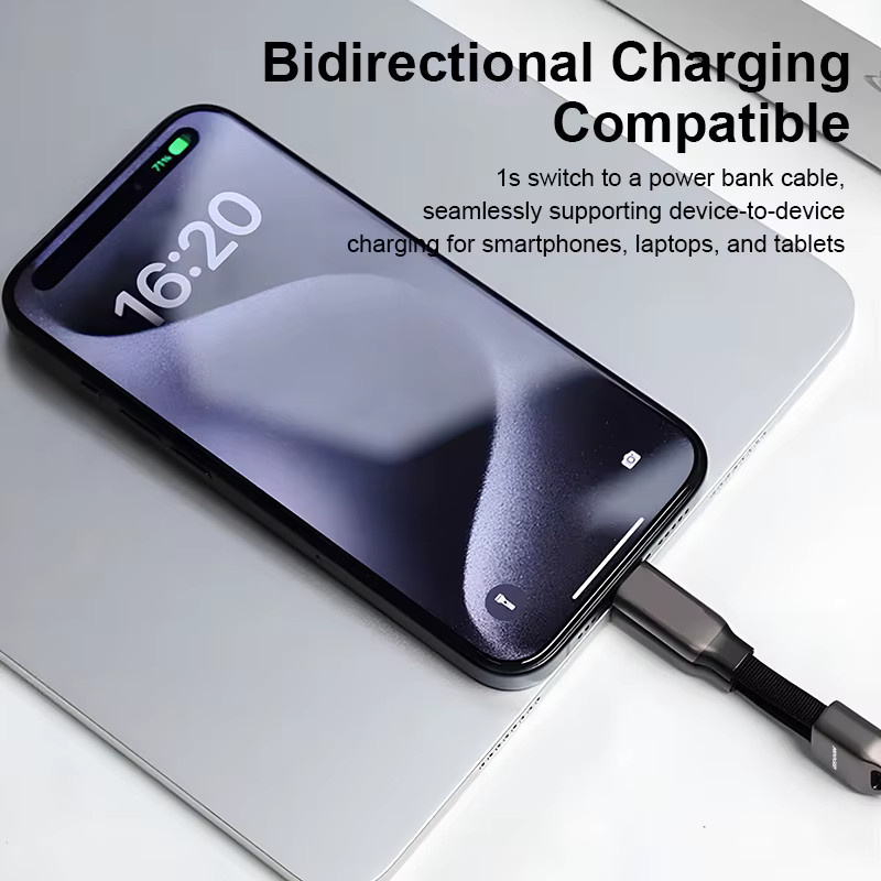 MeeGoo USB C auf USB Typ C Kabel 60 W Schwarz für MacBook Pro, Samsung und Xiaomi mit Quick Charge 3.1 PD Schnellladefunktion - Bild 3