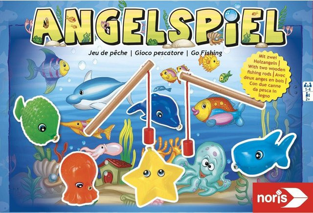 Noris Angelspiel, Geschicklichkeit, Meerestiere, Holz, ab 2 Jahren - Bild 1
