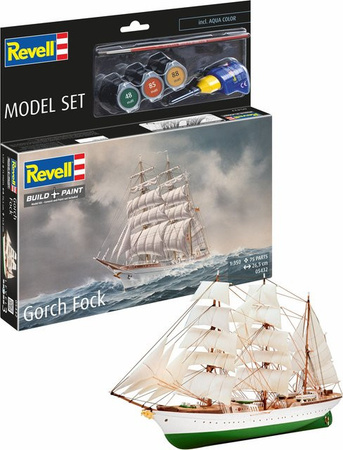 Revell Model Set Gorch Fock, Modellbausatz, 1:350
