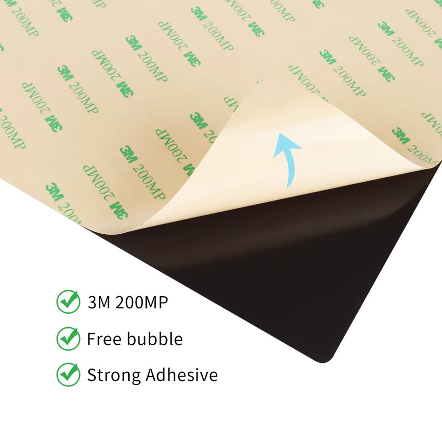 IdeaFormer Magnetischer Aufkleber mit 3M Adhesive für 3D-Drucker-Bettbasis, Schwarz - Bild 4