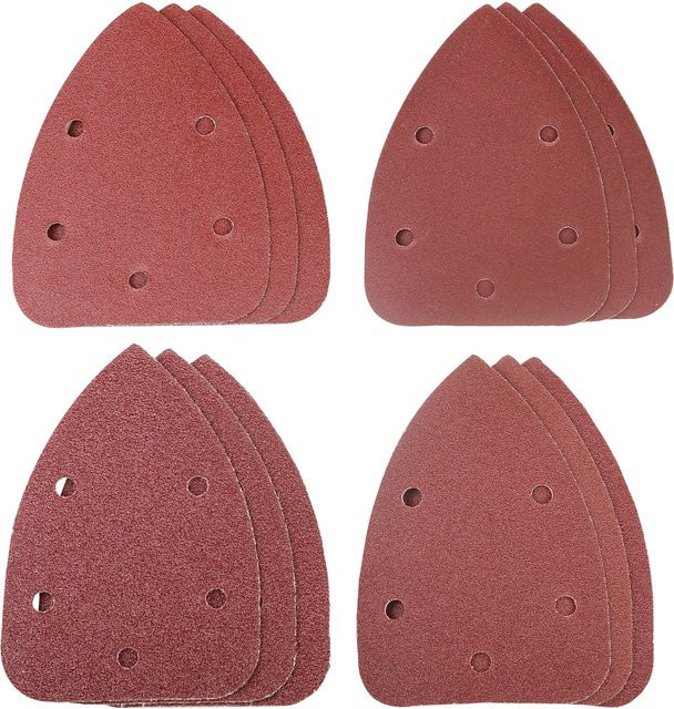 LUX-TOOLS Sparpack für Ryobi Multischleifer zur Bearbeitung von Holz, Metall und Lack, Farbe: Braun, 100 mm x 140 mm - Bild 1