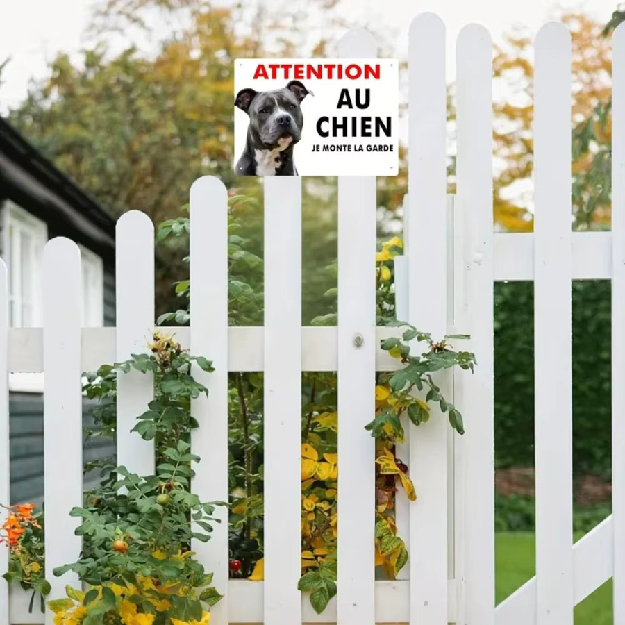 CIFBUY Amstaff Metall-Wandkunst Blechschild im rustikalen Design, Mehrfarbig, B: 30,0 cm, H: 20,0 cm - Bild 5