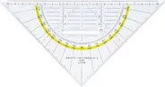 Aristo Geometriedreieck mit Griff in transparent - Bild 1