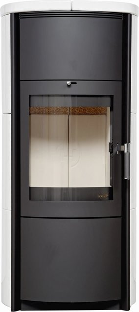 Hark Keno ECOplus Kaminofen mit Keramik-Kacheln in Weiß, 5 kW mit Automatik - Bild 1