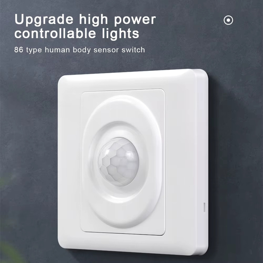 Intelligenter LED Infrarot Bewegungsmelder mit PIR-Sensor und Zeitverzögerung für Korridor und Treppe, Weiß - Bild 3