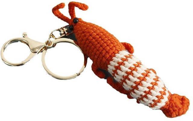 Linyi toy Schlüsselanhänger Garnelenpuppe, brown, Damen - Bild 1