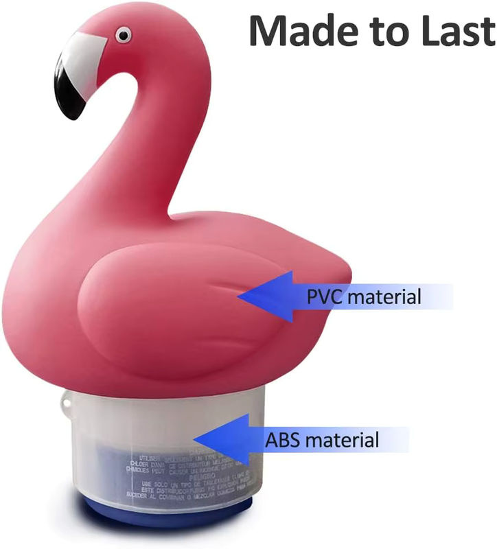 Flamingo Pool-Chlor-Schwimmer aus PVC als Chlor-Spender zur Reinigung deines Schwimmbadwassers - Bild 3