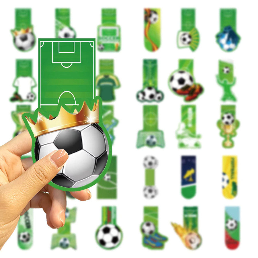 30 Stück Fußball-Lesezeichen aus Papier in Multicolour für Studenten und kreative DIY-Geschenke - Bild 3