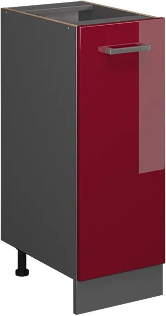 Vicco Apothekerschrank R-Line Bordeaux Hochglanz und Anthrazit Breite: 30 cm - Bild 1