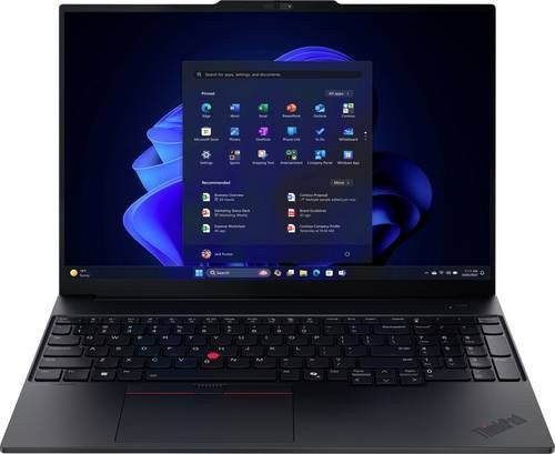 Lenovo ThinkPad E16 Gen 3 Notebook Schwarz mit 16 Zoll WUXGA Display, AMD Ryzen 7, 32GB RAM und 1TB SSD - Bild 1