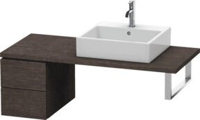 Duravit Unterschrank L-Cube in Dunkelgrau gebürstet mit 2 Schubladen, Breite: 32 cm, Tiefe: 54,7 cm, Höhe: 40 cm - Bild 1