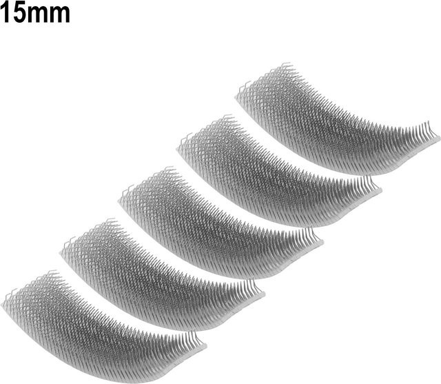 Vibratite Kupfer Rohrreiniger Ersatzblätter für elektrische Bohrer, 5 oder 10 Stück, Farbe Silber, Größen 15 mm und 22 mm - Bild 1