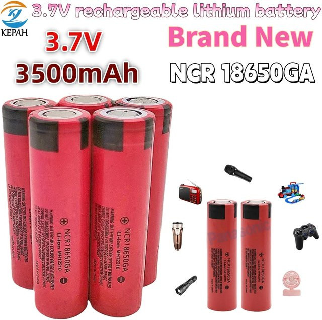 KEPAH Li-Ion Akku NCR18650GA in Rot, 3,7V, 3500mAh - Bild 1