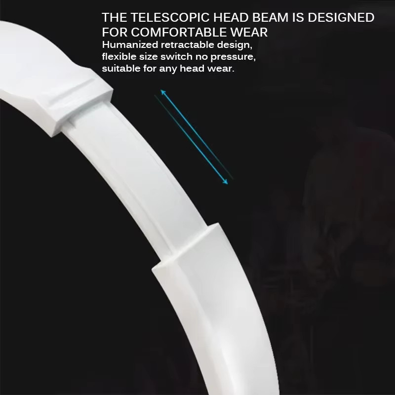 VIKEFON Stereo Kopfhörer mit Mikrofon, faltbar, 3,5 mm Klinke, Bass-verstärkt, für PC und MP3, Schwarz oder Weiß - Bild 3