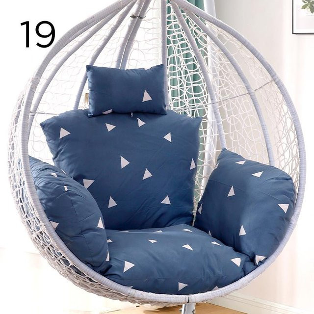 S-Pillow Kissenbezug aus Baumwolle für Hängematten und Schaukelstühle, Blau - Bild 1