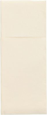 Papstar Bestecktaschen Royal Collection aus Premium-Tissue in Beige, B: 20,0 cm, H: 8,25 cm, 6 x 50 Stück - Bild 1