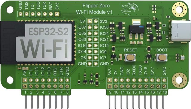 Flipper Devices Wi-Fi Entwicklerboard für Flipper Zero in Grün - Bild 1