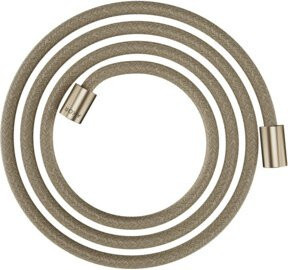 Hansgrohe Textilbrauseschlauch 2000 mit Mutterschrauben beidseitig zylindrisch in Brushed Bronze, 2 m Länge - Bild 1