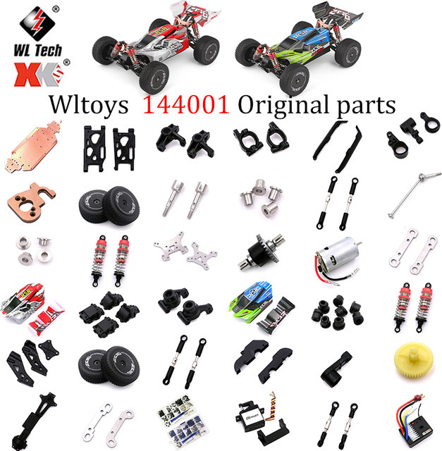 WLtoys Schwingarm Lenkungsgelenk Zugstange Stoßdämpfergehäuse Getriebewelle Motor ESC Reifen Stoßdämpfer Ersatzteil - Bild 1