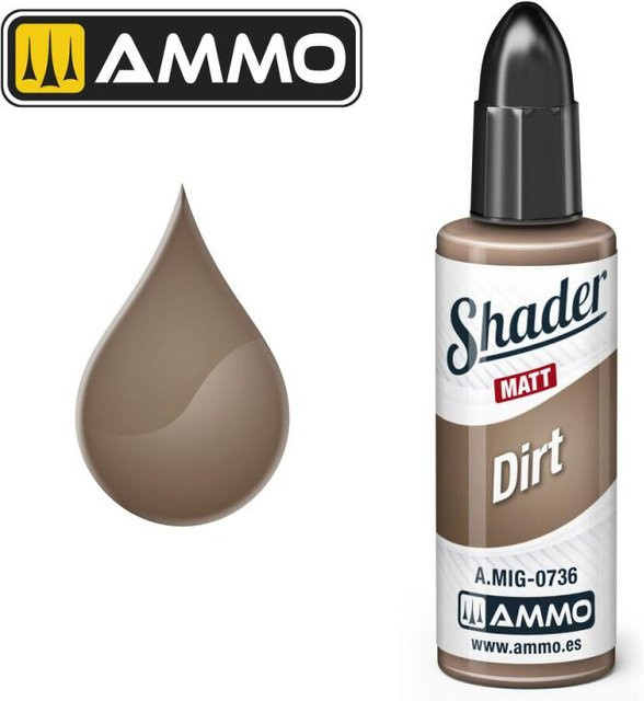 AMMO by MIG Jimenez Matt Shader Dirt, Braun - Bild 1