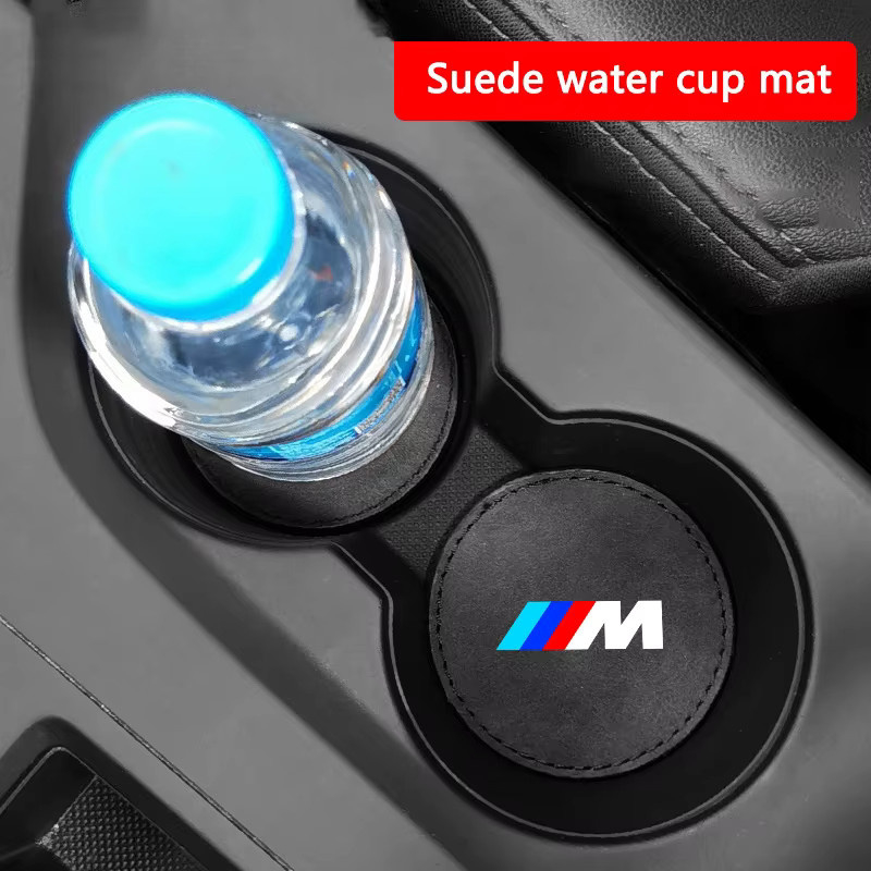 2er-Set Anti-Rutsch-Matten für BMW M Performance Getränkehalter in Schwarz - Bild 2