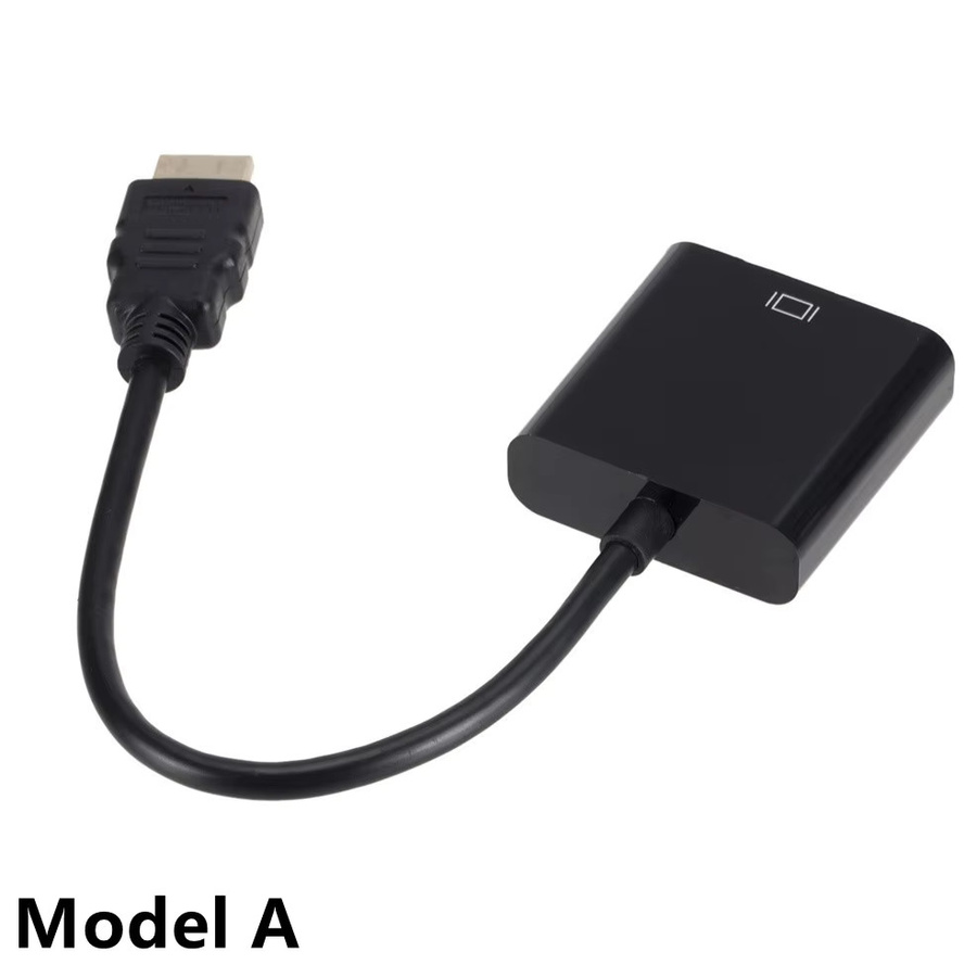 HDMI auf VGA Konverter mit 3,5 mm Audio-Anschluss und Netzteil in Schwarz für Full HD 1080p, ideal für Laptop, Desktop PC, Tablet und Projektor - Bild 3