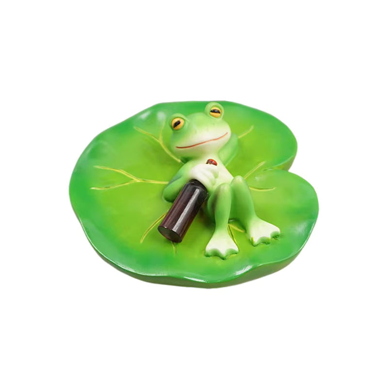 HUA Harzfrösche grüne Gartenstatuen als realistische Tier-Ornament-Dekoration aus Kunstharz - Bild 6
