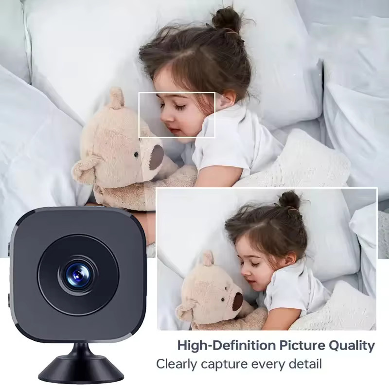 Lenovo Mini Security Camera Pro 4K FullHD WLAN-Überwachungskamera in Schwarz mit 2-Wege-Audio, Bewegungserkennung und Infrarot-Nachtsicht - Bild 5