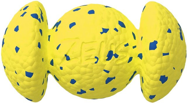 Zeus Nitro Grip Ball Hundespielzeug, Gelb-Blau, 12,4 cm - Bild 1