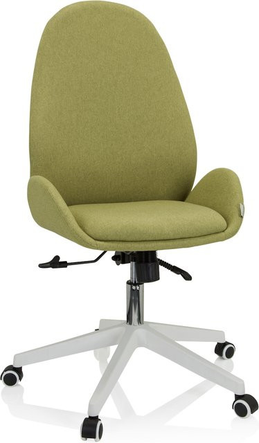 hjh OFFICE Home Office Bürostuhl AVEA I mit Armlehnen in Grün aus Stoff - Bild 1