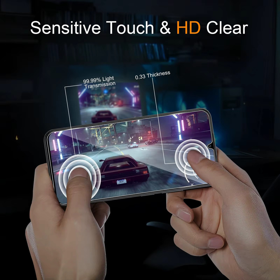 Xiaomi POCO C85 Displayschutzfolie aus gehärtetem Glas, HD 9H, transparent - Bild 4