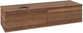 V&B Waschtischunterschrank Antao ohne Frontstruktur in Warm Walnut, B: 160 cm, T: 50 cm - Bild 1