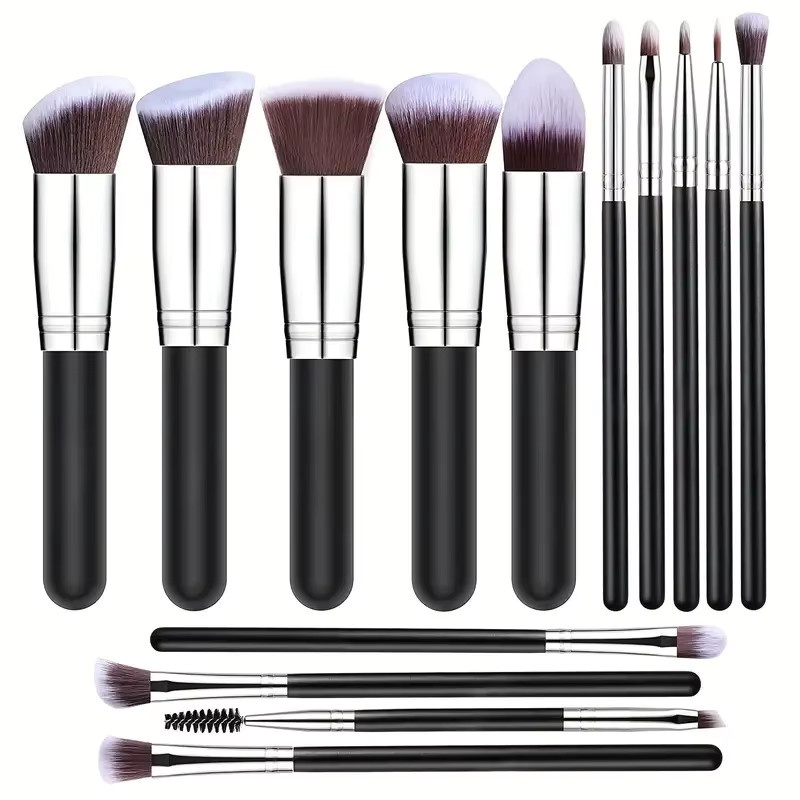 16-teiliges Make-up-Pinsel-Set für Damen, Glänzend - Bild 5